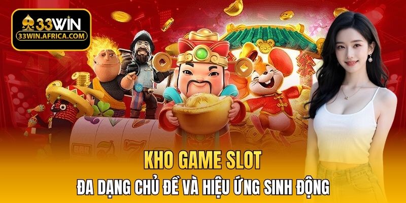 Kho game slot đa dạng chủ đề và hiệu ứng sinh động